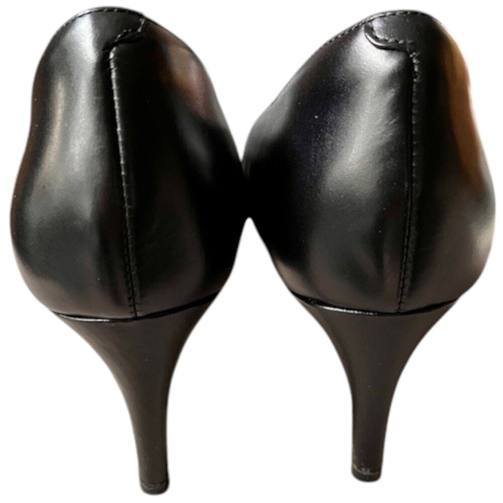 Talbots Classic Leather Pumps Made in Brazil 2.5” Heel - Black - 8 WIDE - Picture 6 of 12